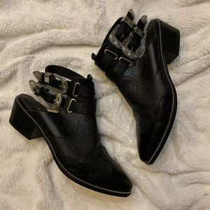 Senso Silver Buckle Ankle Cowboy Boots